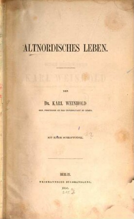 Altnordisches Leben