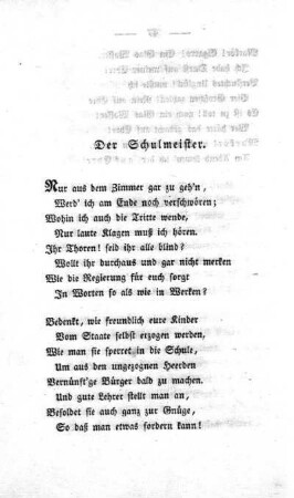 Der Schulmeister