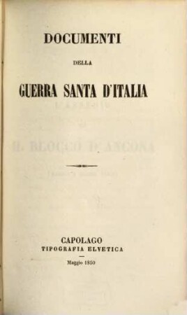 Documenti della guerra santa d'Italia, 13