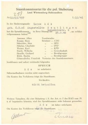 Ade, Luise
