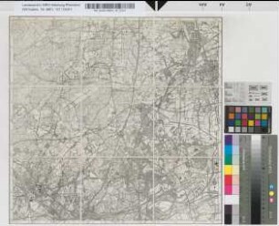 [Topographische Karte 1 : 25.000 (Meßtischblätter): Nördliche Rheinprovinz und südliches Westfalen]. [2502],4407 Bottrop 51°30'- 6°50'. Preußische Landesaufnahme 1892. Berichtigt: 1938.