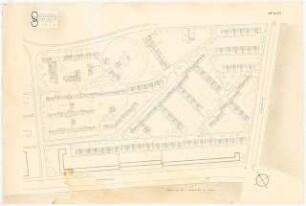 Wohnungsbau Berlin-Prenzlauer Berg Schinkelwettbewerb 1950: Lageplan 1:500