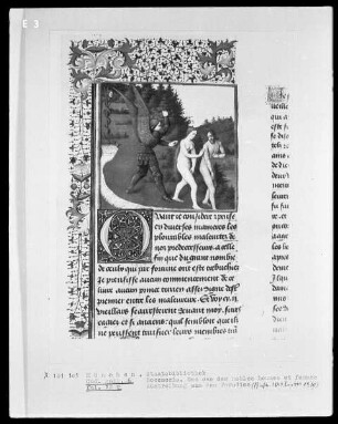 Des cas des nobles hommes et femmes — Austreibung aus dem Paradies, Folio 12recto