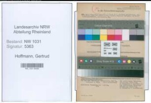 Entnazifizierung Gertrud Hoffmann , geb. 07.11.1893 ()