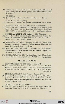 Ältere Gemälde (Nr. 275-320)