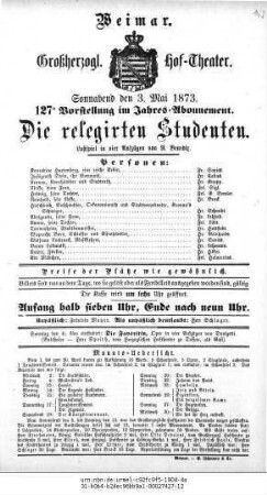 Die relegirten Studenten