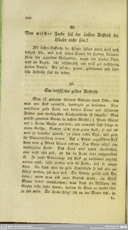 86. Ein wohlfeiler gelber Anstrich
