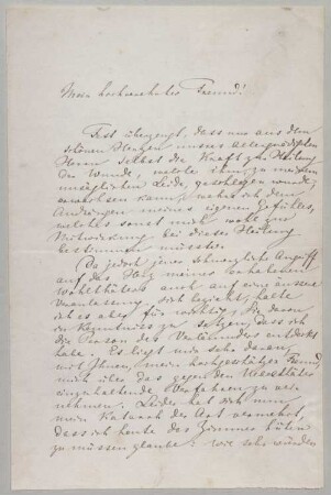 Richard Wagner (1813-1883) Autographen: Brief von Richard Wagner an Franz Seraph von Pfistermeister - BSB Autogr.Cim. Wagner, Richard.72