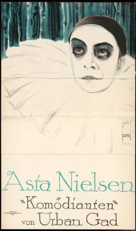 Asta Nielsen. "Komödianten" von Urban Gad