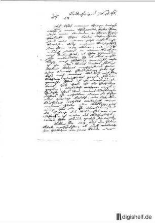 84: Brief von Johann Joachim Eschenburg an Johann Wilhelm Ludwig Gleim