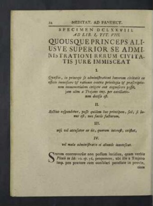 Specimen DCLXXVIII. Ad Lib. L. Tit. VIII.