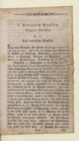 I. Königreich Preussen