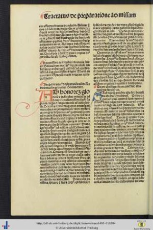 Tractatus de preparation ad missam