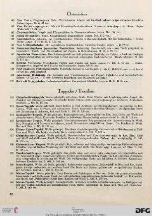 Ostasiatica (Nr. 140-151)