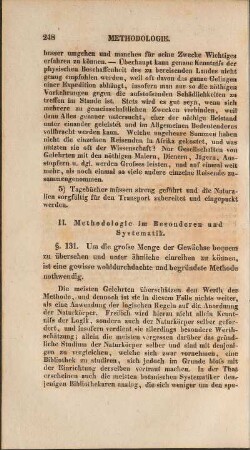 II. Methodologie im Besoneren und Systematik.