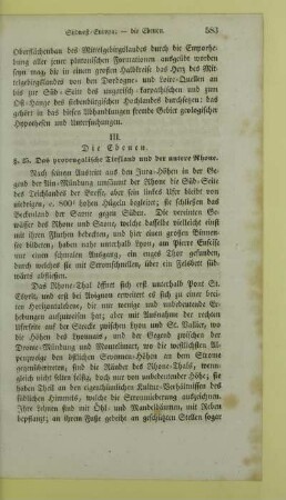 III. Die Ebenen