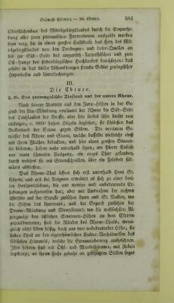 III. Die Ebenen