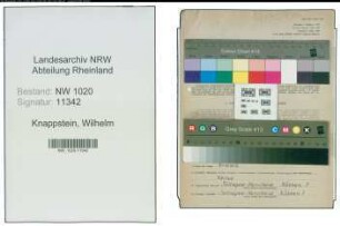 Entnazifizierung Wilhelm Knappstein , geb. 11.06.1898 (Arbeiter)