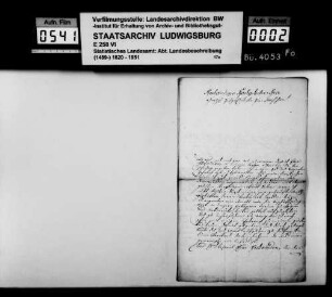 Stadt- und Amtspfleger Scholl aus Urach an Professor [Gottlieb Friedrich Rösler am Stuttgarter Gymnasium] v.a. über Naturkundliches, seine Mithilfe, Berichtigungen am 1. Band von Röslers württembergischer Naturgeschichte