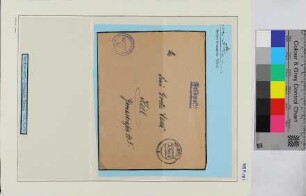 Privat-Feldpostbrief, Schiffsname/Landeinheit: Marine-Artillerie Zeugamt Memel; Frankatur, Mi.-Nr.: [Keine]; Poststempel: Memel 1c 24.3.44.-21; Nebenstempel: Marineartilleriezeugamt Memel