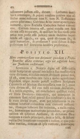 Positio XII.