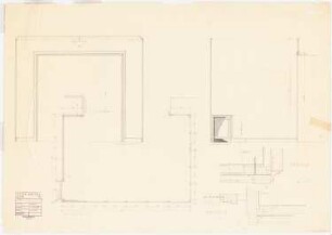 Park Hotel, Posen: Wandbespannung, Garderobe: Ansciht 1:10, Schnitte 1:1