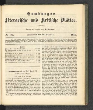No. 102. 22. Dezember 1855