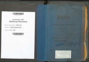 Schwartz; Konrad, Bergassessor; Prüfungs- u. Personalakten Band 1 (Ausarbeitungen)