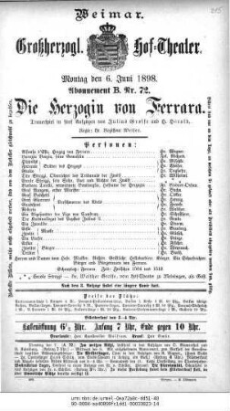 Die Herzogin von Ferrara
