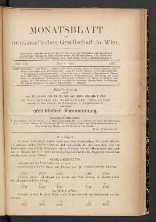 Nr. 172. November. 1897