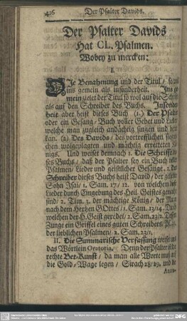 Der Psalter Davids