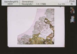 Erste Landvermessung des Kurstaates Sachsen von Matthias Oeder (1586-1607); Reproduktion zum 800. Regierungsjubiläum des Hauses Wettin