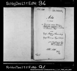 Schuldensachen der Kinder des Robert von Amelunxen