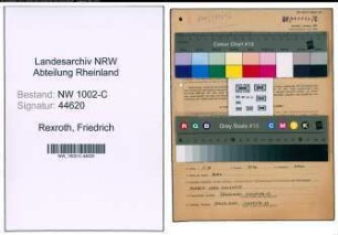 Entnazifizierung Friedrich Rexroth, geb. 05.10.1893 (Kaufmann)