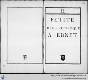 H. Petite Bibliotheque a Ebnet