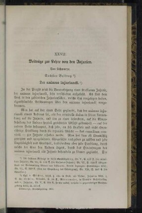 XXVII. Beiträge zur Lehre von den Injurien