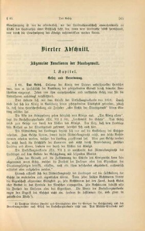 Vierter Abschnitt. Allgemeine Functionen der Staatsgewalt