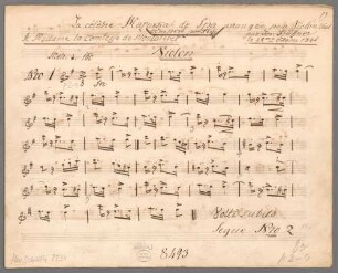 La célèbre Mazurka de Spa, Arr, vl, HenK deest - BSB Mus.Schott.Ha 8834