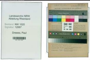 Entnazifizierung Paul Drewes , geb. 00.00.0000 (Mechaniker)