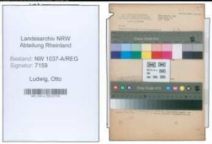Entnazifizierung Otto Ludwig , geb. 02.04.1901 ()