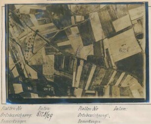 Foto des Geländes südlich der Vaugenlieu-Ferme südöstlich von Marest-sur-Matz (Luftbild)