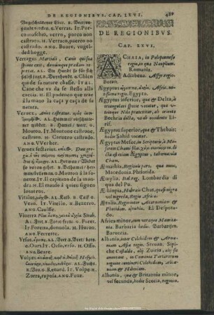 De Regionibus. Cap. LXVI