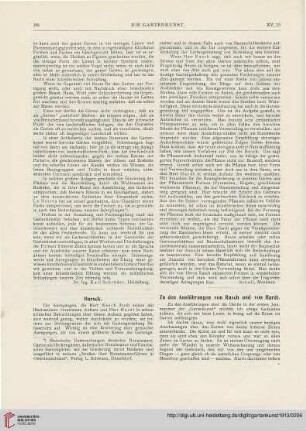 Zu den Ausführungen von Rasch und von Hardt