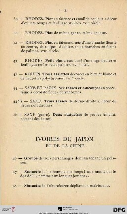 Ivoires Du Japon  (Nr. 46-80)