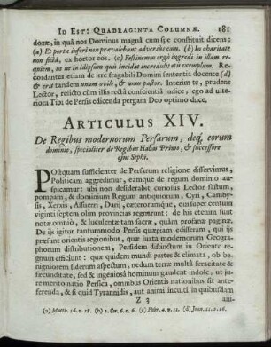 Articulus XIV.