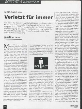 Folter, Flucht, Asyl: Verletzt für immer
