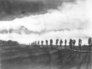 Ostpreußische Landschaft : Ostpreußische Landschaft. Aquarell; 45 x 60 cm. 1935. Dresden: Ausstellung "Junge Dresdner Künstler der Kulturstelle Dresden des Nat.-Soz. Deutschen Studentenbundes", 1935