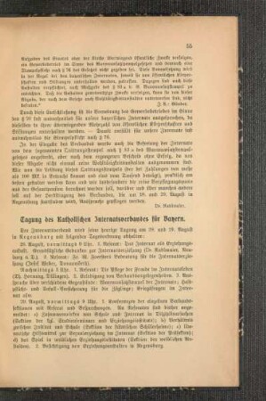 Tagung des Katholischen Internatsverbandes für Bayern