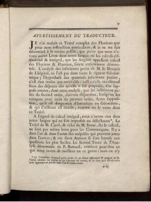 Avertissement du Traducteur.