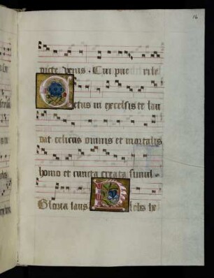 Zierinitiale: C(etus); D(iebus)